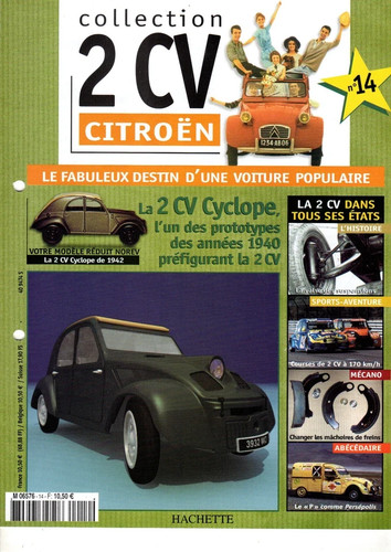 Fascicule citroën 2cv 14 - 2cv.,