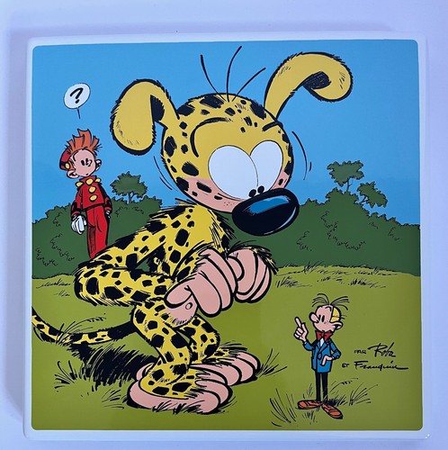 Franquin plaque emaillee - franquin,