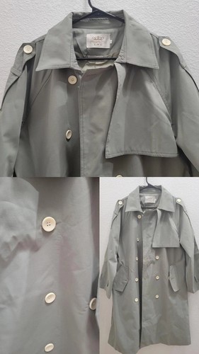 London fog gray long trench - fog,