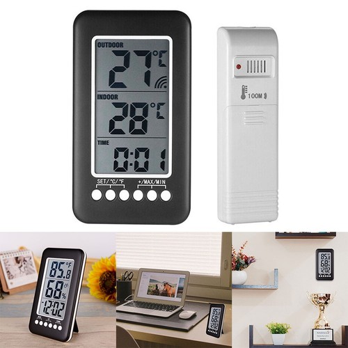Horloge thermomètre sans fil - thermomètre,