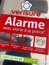 Autocollant NEUF   15 x 9,5 cm  Verisure Securitas Direct AUTHENTIQUE.