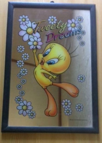 Miroir décoratif cadre tweety - décoratif,