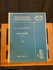Thierry Carre-Chesneau Olivier pour piano partition ed. Leduc