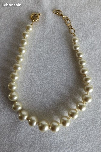 Collier perles nacrées - collier,