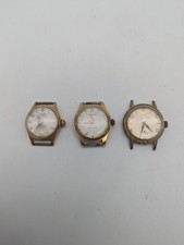 Lot de 3 Montres Mécaniques Plaqués Or, Message, Flex, Strato