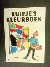 HERGE Tintin album à colorier Kuifje's kleurboek 4 Casterman 1968