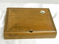 BOITE A CIGARE MARINE PAQUEBOT MEDAILLE UNITED STATE LINES COFFRET PALISSANDRE