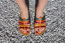 Sandales été femme cuir - sandales,