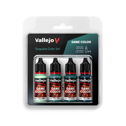 Vallejo color set turquoise - -,