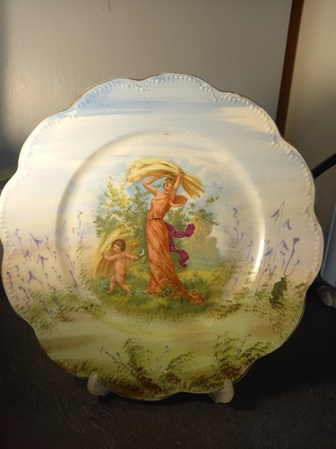 Assiette ancienne decorative - ancienne,