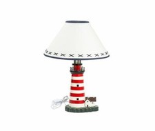 Lampe Style Marin en Bois Avec Abat-Jour en Forme De Phare Marin Nautique