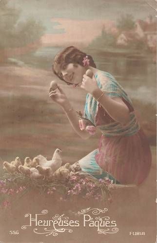 Heureuses paques femme - heureuses,