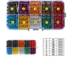 Boîte 100 fusibles voiture