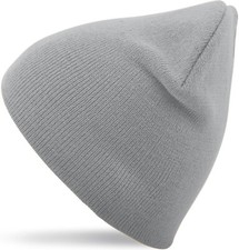 Bonnet d'hiver/Beanie pour Femmes & Hommes en 27 Couleurs différentes 9 Gris