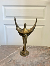 Ancien Sculpture Bronze  "Déesse Demeter" Signé Bernard Jobin Né 1945