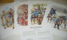Série de 4  PLANCHES UNIFORMES ANCIEN  REGIME N° 06 par E. LELIEPVRE N° S06