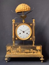 Pendule en bronze doré dite