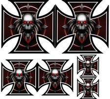 6 stickers autocollants Croix