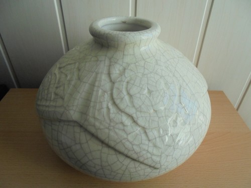 Art déco gros vase boule - art,
