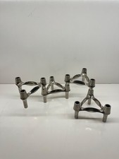 Lot 4 bougeoirs Stoff Nagel