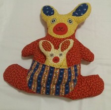 peluche vintage kangourou et