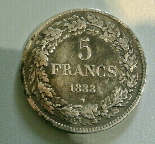 Rare etat francs belge - francs, 1833