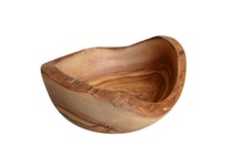 Bol À Grignoter RUSTIKAL Rond (Ø 14 Cm) En Bois D'Olivier