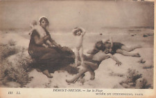 CP TABLEAU SUR LA PLAGE PAR DEMONT-BRETON - 88444