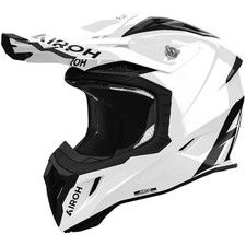 Casque Offroad Airoh Aviator Ace 2 Cross Enduro Blanc Brillant