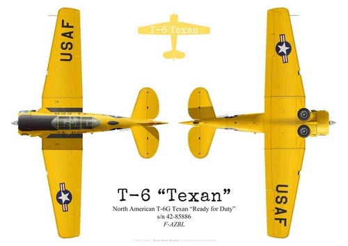 Print north american - american, t-6g