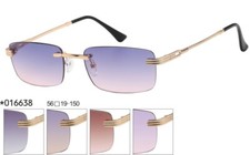 LUNETTES DE SOLEIL CITYVISION MODE VILLE RECTANGULAIRE SANS MONTURE CADRE 016638