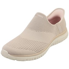 Skechers VIRTUE-SLEEK VEGAN Taupe pour Femme - Baskets  Enfiler