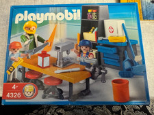 Playmobil 4326 neuf scellé classe de Technologie Notice École Prof Élèves 