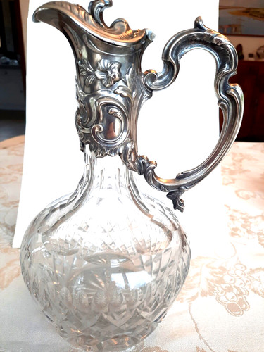 Aiguiére cristal taillé - cristal,