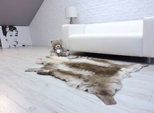 Véritable Renne Tapis Peau de