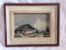 TABLEAU MONTAGNE BOIS SCULPTÉ