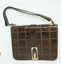 sac à main vintage 50 en patchwork imitation croco