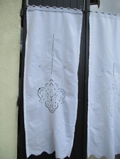 paire de rideaux coton blanc