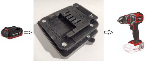 Adaptateur batterie metabo - adaptateur, de
