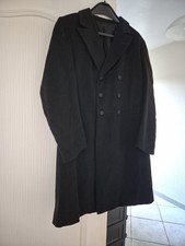 MANTEAU REDINGOTE NOIRE HOMME D'EPOQUE 1900 CEREMONIE THEATRE CINEMA