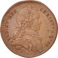 France, Jeton, Royal, Galères Royales, Louis XV, 1723, TTB, Cuivre