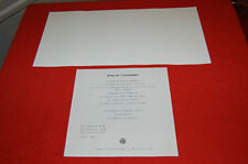 Paquebot renaissance MENU Dinner du commandant  le 28  juillet 1968