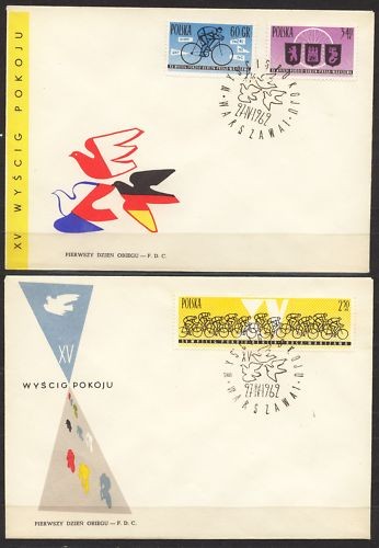 Pologne 1962 fdc 1053 - 1962, sc#1053/55