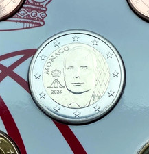 1 euro MONACO 2025 neuve unc de rouleaux nouvelle face