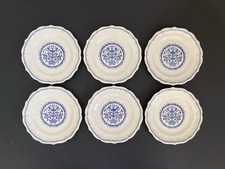 LOT 6 PETITE ASSIETTE Ø23 FAÏENCE FINE GIEN DÉCOR ROUEN SERVICE 1935 IVOIRE