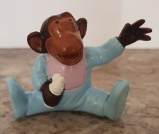 N° 182 ... FIGURINE ANCIENNE PVC PLASTIQUE PUB SINGE OMO LE BEBE