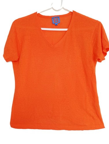 T-Shirt femme orange marque