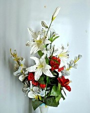 ANCIEN BOUQUET DE FLEUR ARTIFICIEL SYNTHETIQUE