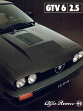 Catalogue Brochure Alfa Romeo GTV6 2.5 11/1980 France
