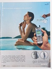 SONY vintage phone Print Ad ! "  CMD-J5 Phone "
